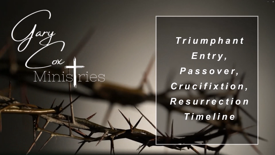 Passover - Easter Timeline